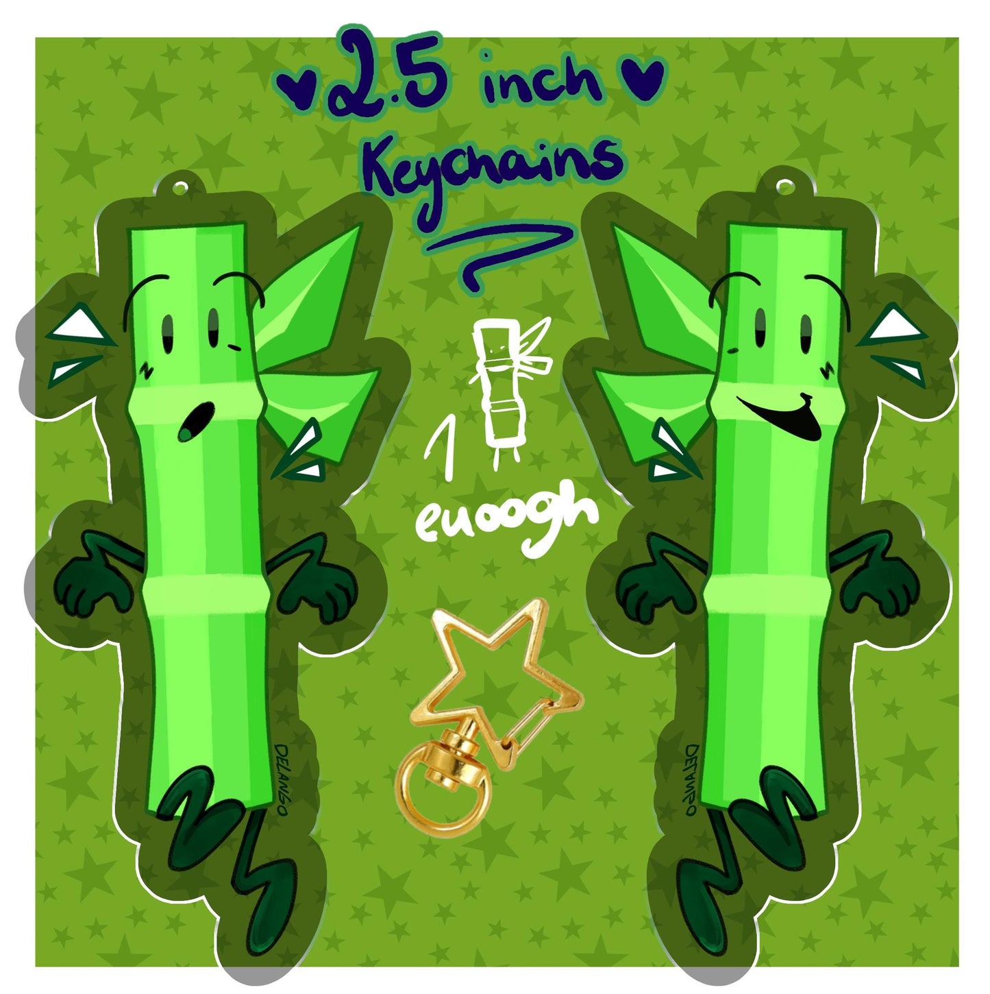 PREORDERS Bamboo IDFK -  Acrylic Keychain / Charm - object shows