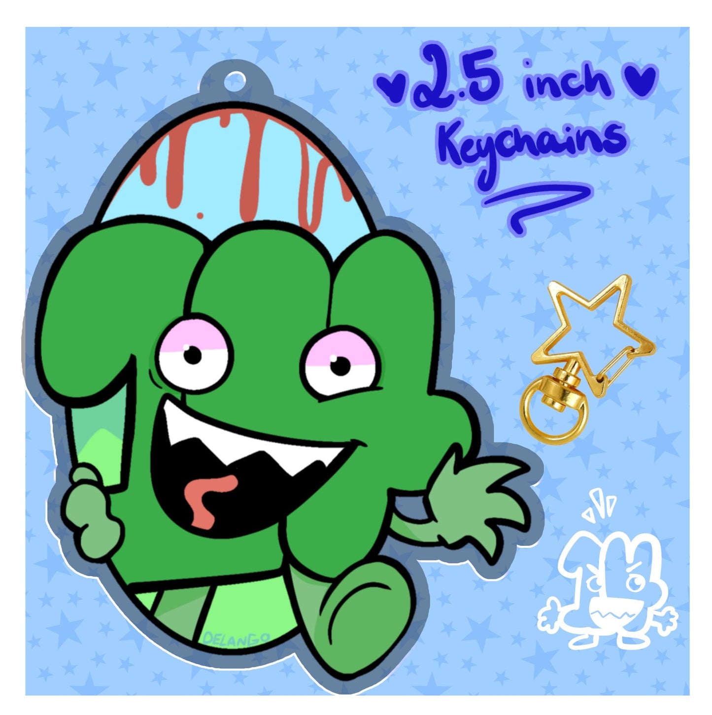 PREORDERS Fourteen BFDI / XFOHV-  acrylic keychain / charm - object shows