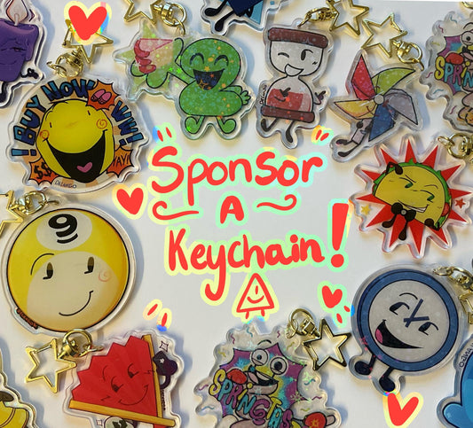 SPONSOR a keychain - custom keychain commission